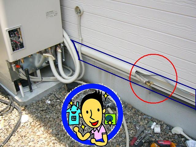 エアコン室外機移動に伴いエアコン配管延長